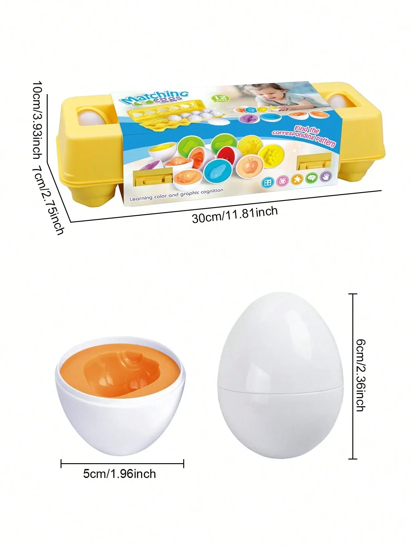 Montessori Smart Eggs Puzzle Matching