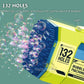 132 Holes Automatic Bubble Machine Racket Launcher For Kids