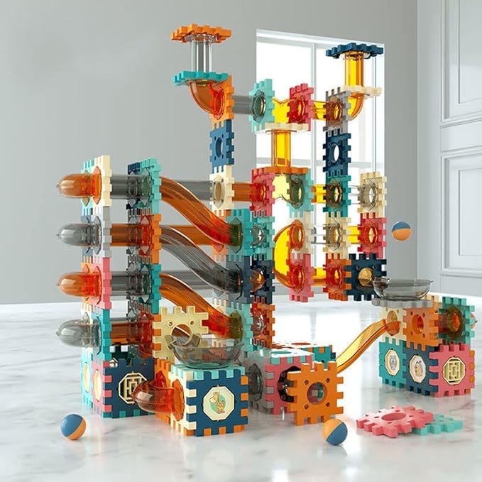 Pipeline Rolling Ball Building Blocks - 125 Pieces
