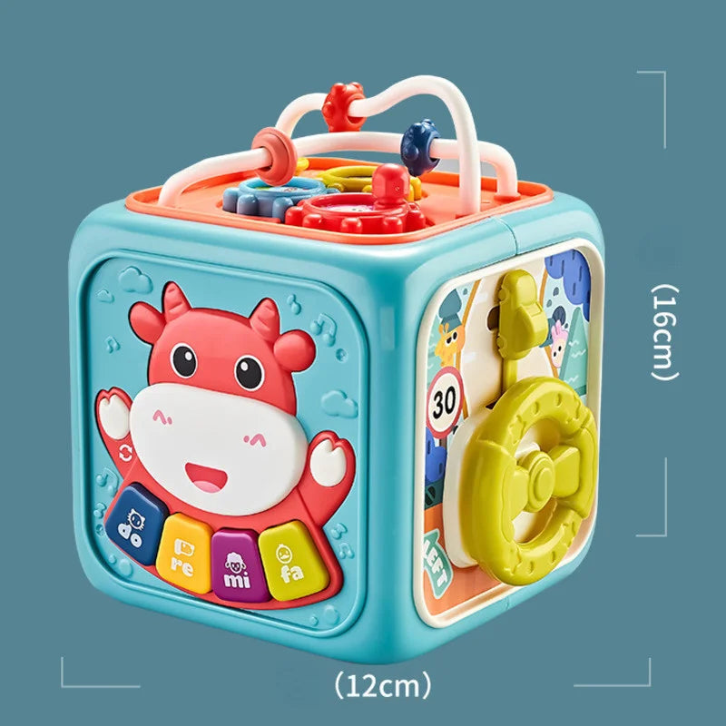 Activity Cube Box 6 in 1 For Toddlers