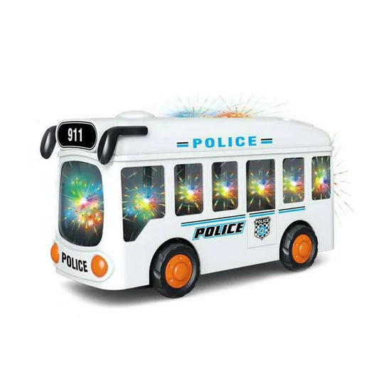 Kids Police Electric Bus Toy