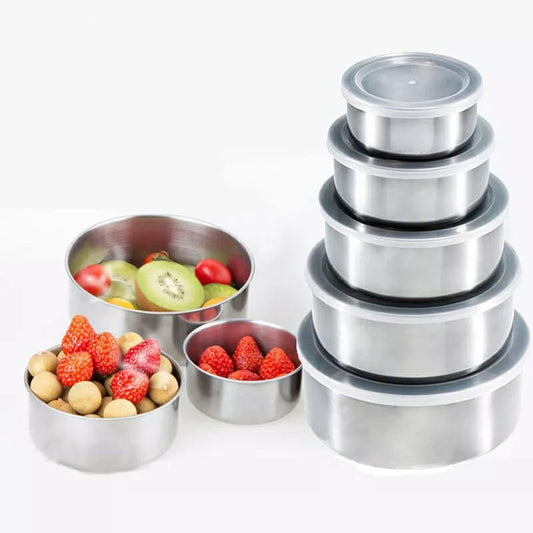 5pcs Stainless Steel Food Containers