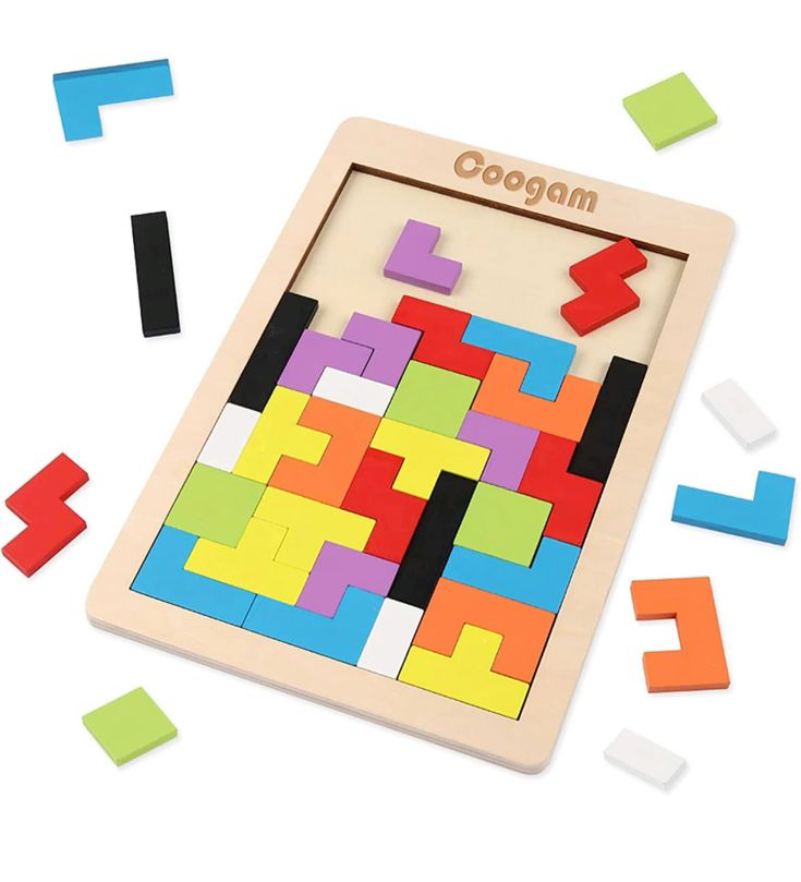 Multicolor Wooden Jigsaw Blocks