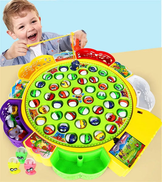 Electric Musical Rotating Fishing Game Kids Toy