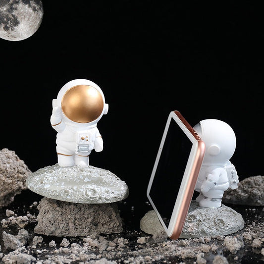Creative Space Astronaut Desktop Mobile Holder