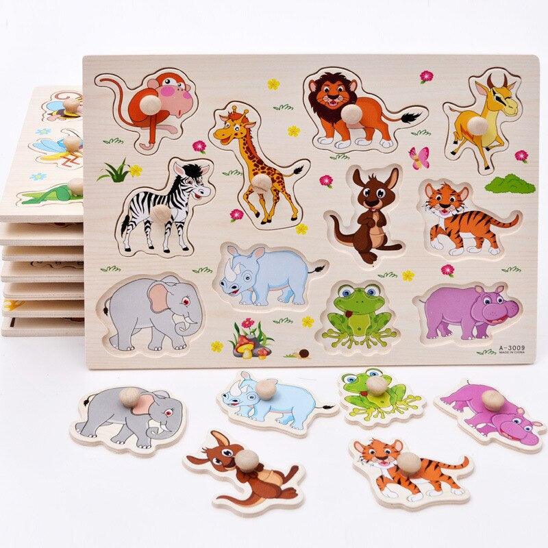 Montessori Wooden Puzzles Educational Toy