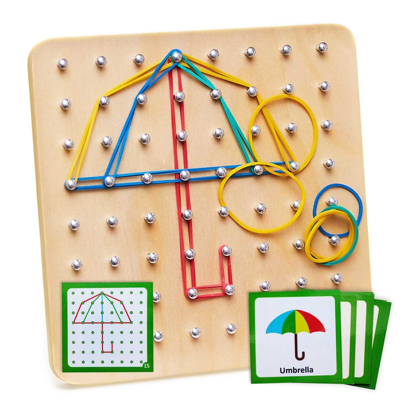 Stem Rubber Band pattern Board Game