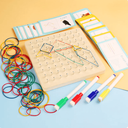 Stem Rubber Band pattern Board Game