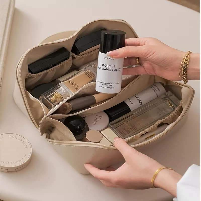 Leather Travel Cosmetic Organizer