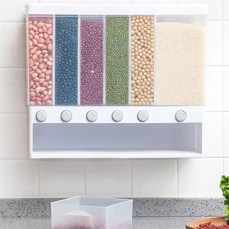 6in1 Wall Mounted Cereal Dispenser