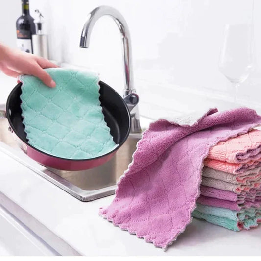 10pcs Super Absorbent Kitchen Cleaning Towel
