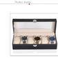 12 Slots Leather Watch Box Black Watch Storage Box