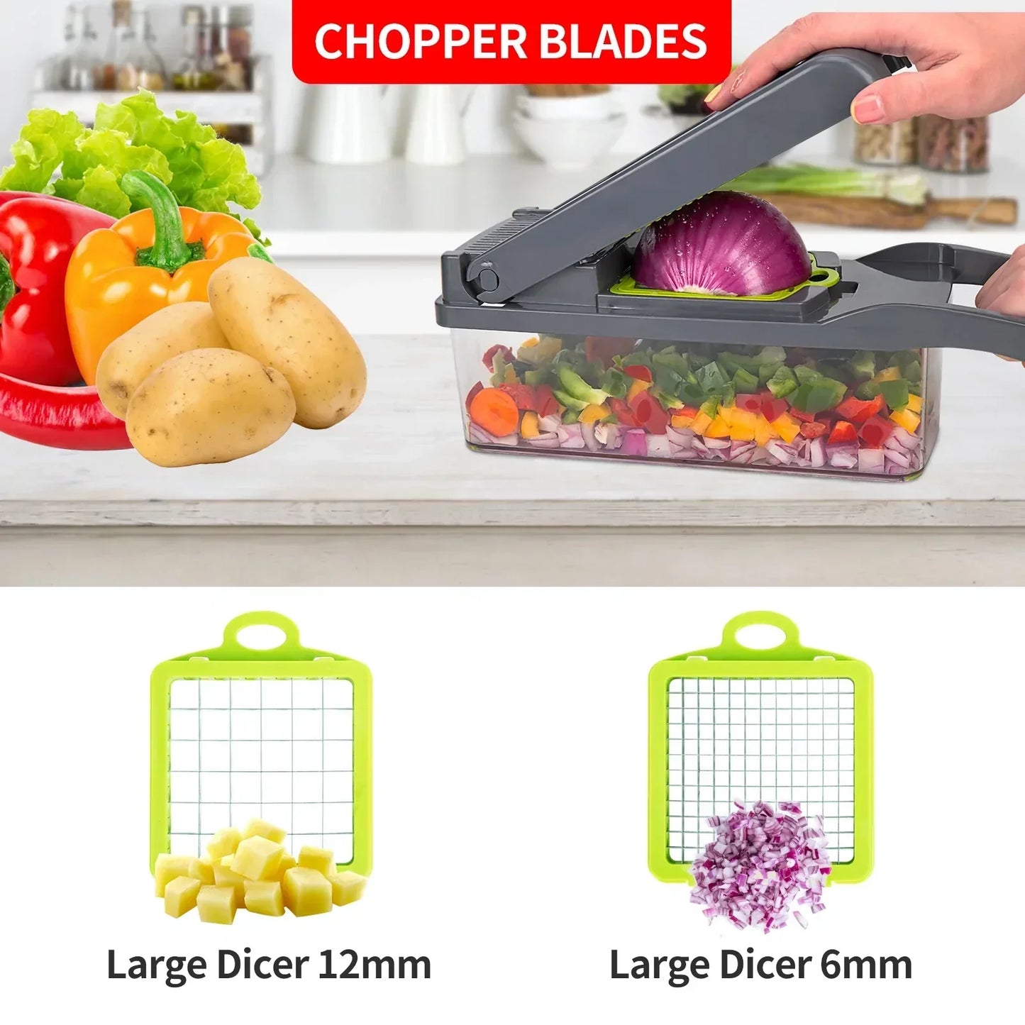 12 in 1 Multifunctional Vegetable Slicer and Cutter