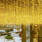 4.6M 100 Leds Christmas Curtain Icicle String Lights Droop